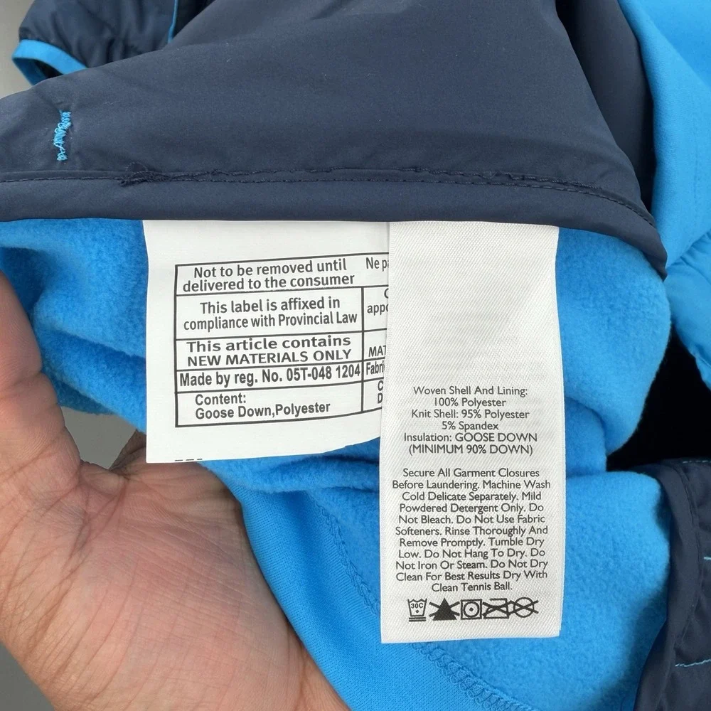 Eddie Bauer First Ascent 800 Stormdown Microtherm Pertex‎ Vest Blue Navy Men 2XL